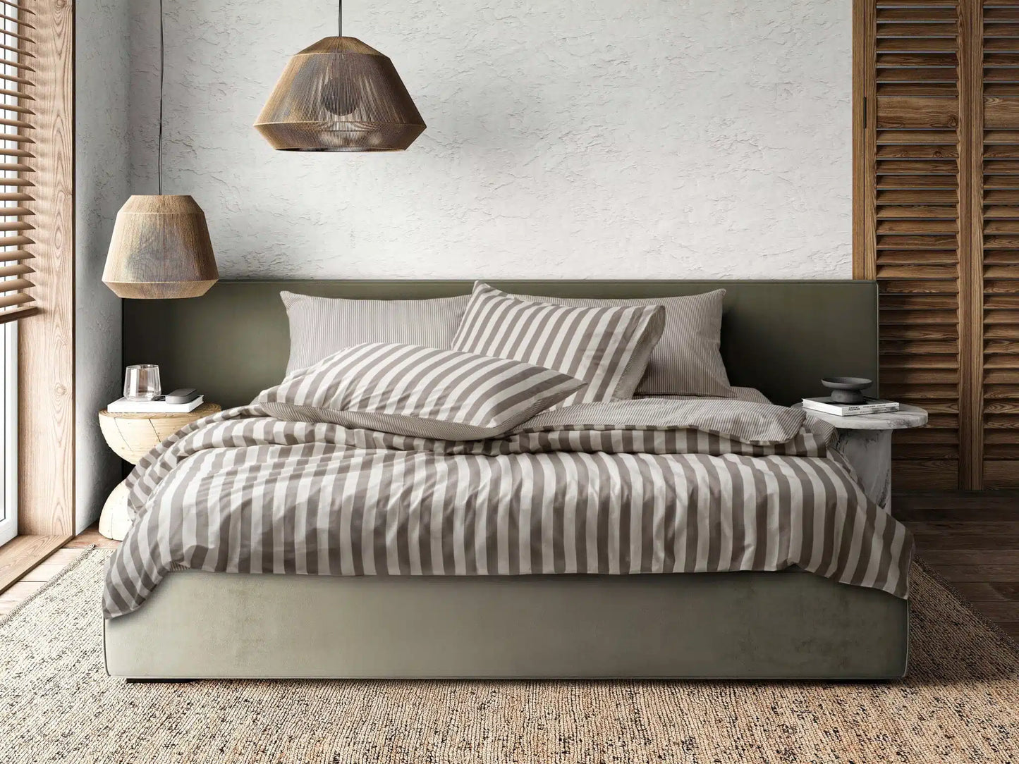 Renforcé bomuld Stripe