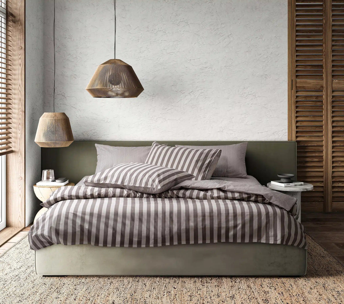 Renforcé bomuld Stripe