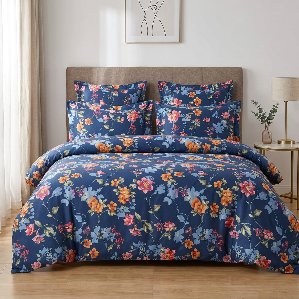 Fleur de lux blue sengetøj
