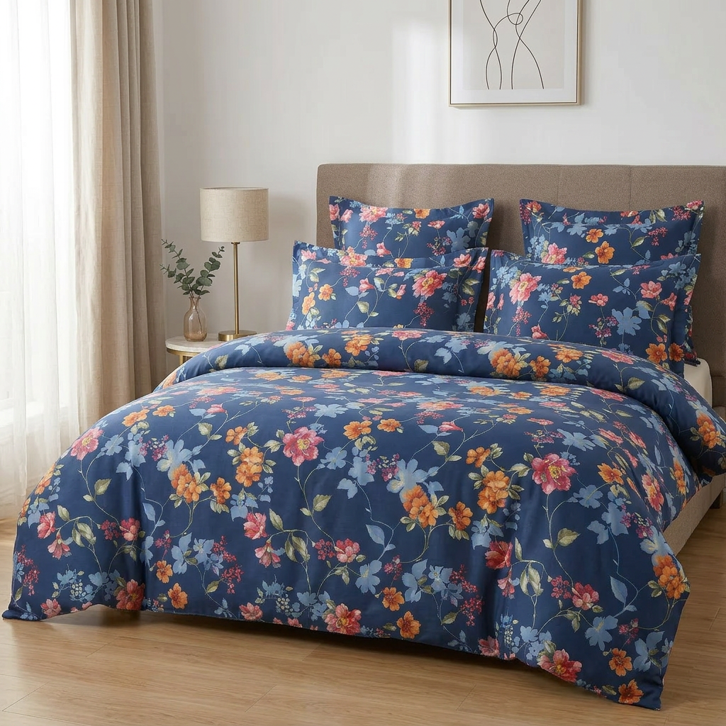 Fleur de lux blue sengetøj