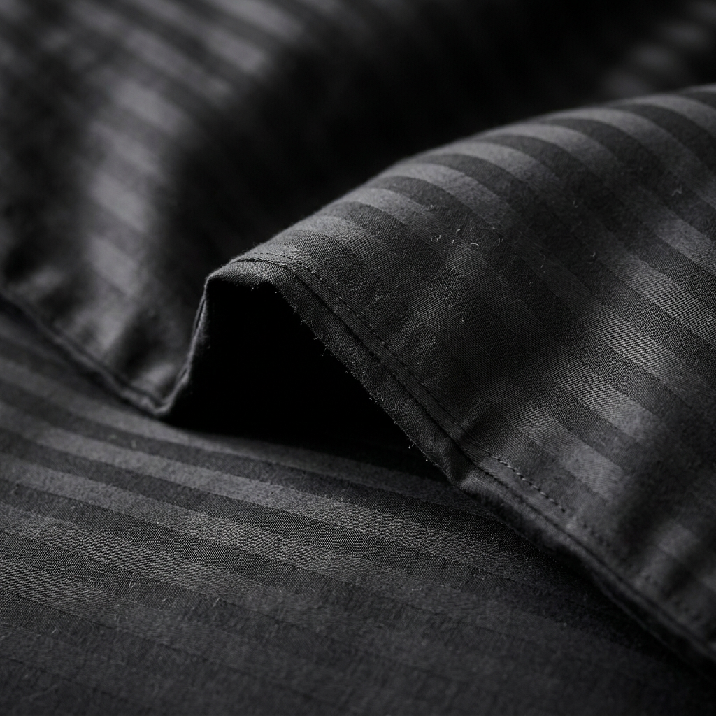 Bomuldssatin lux striped sengetøj