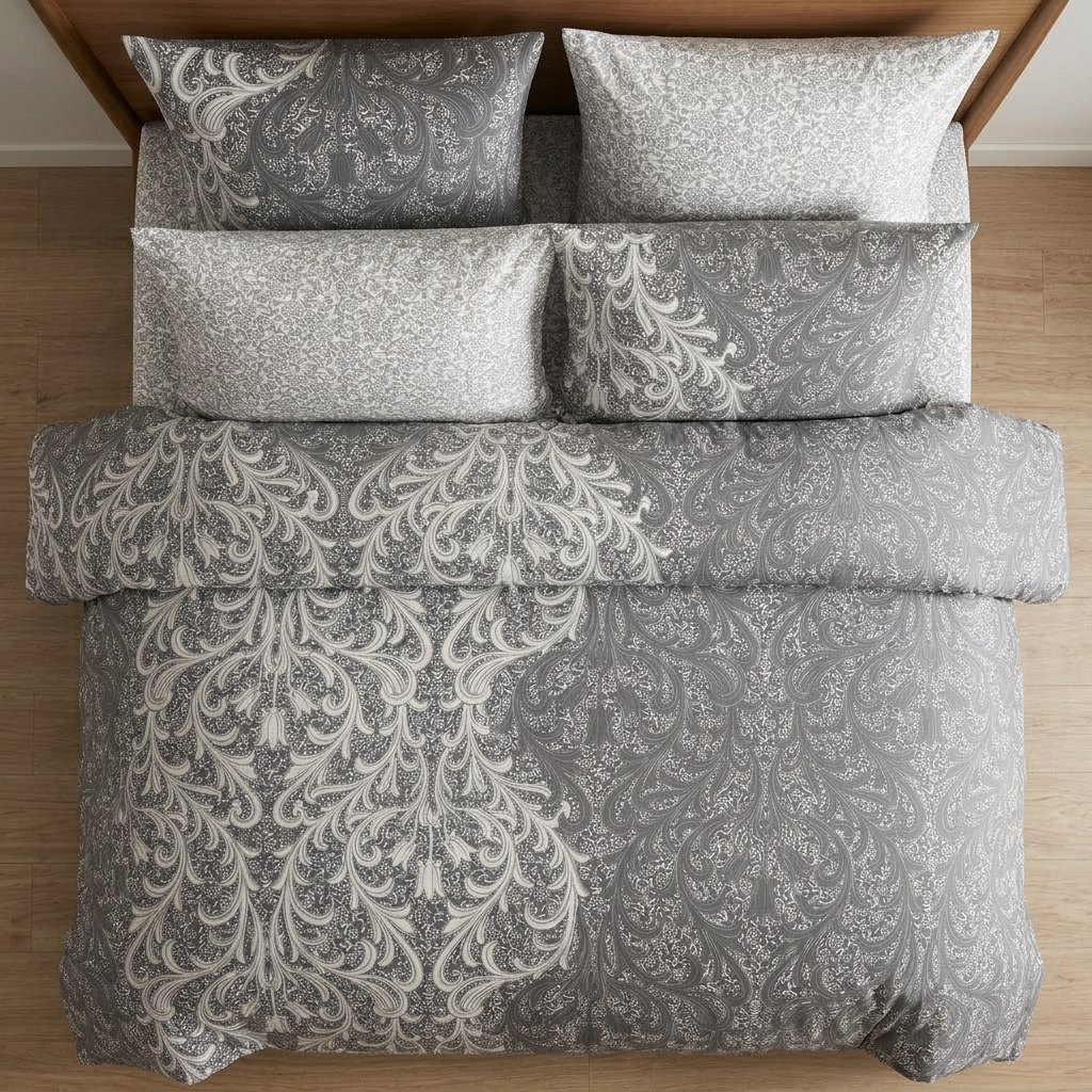 Everyday Luxury sengetøj, black/white