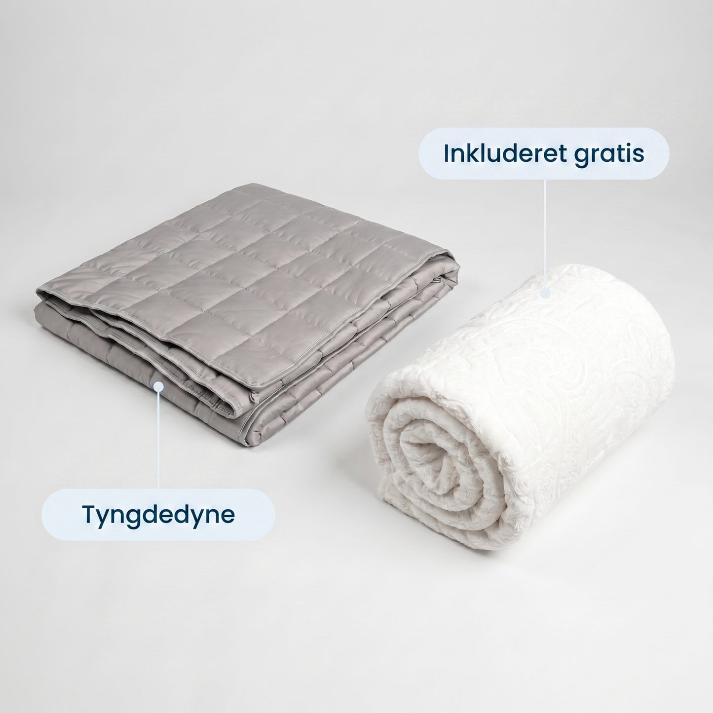High Comfort tyngdedyne 7 kg inkl. ekstra fleecebetræk