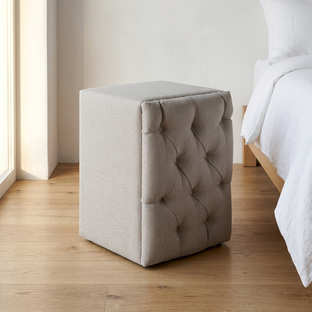 Simpel Chesterfield sengebord 1