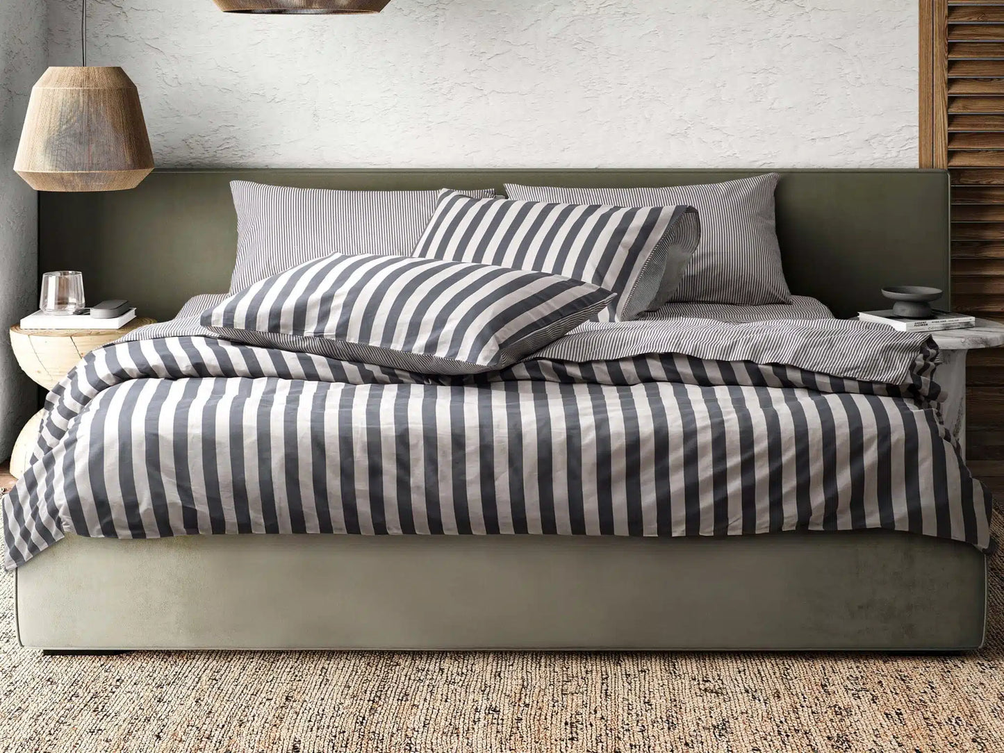 Renforcé bomuld Stripe