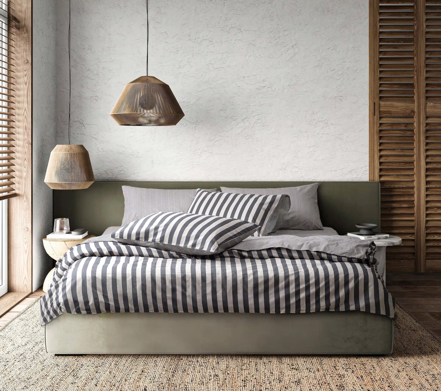 Renforcé bomuld Stripe